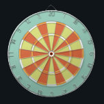 Colorful Dart Board in Aqua and Orange<br><div class="desc">Dart board in cool colors instead of the usual red and black (or a photo where you can't see the targets). This is great for the game room or a teens bedroom. Colors range from crazy to subdued so you are sure to find the right fit. This dart board is...</div>