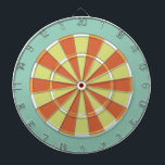 Colorful Dart Board in Aqua and Orange<br><div class="desc">Dart board in cool colors instead of the usual red and black (or a photo where you can't see the targets). This is great for the game room or a teens bedroom. Colors range from crazy to subdued so you are sure to find the right fit. This dart board is...</div>