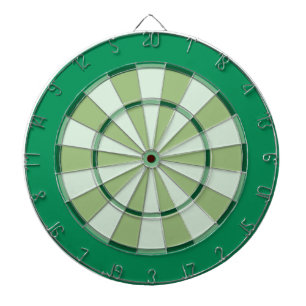 Colorful Dart Board in Green
