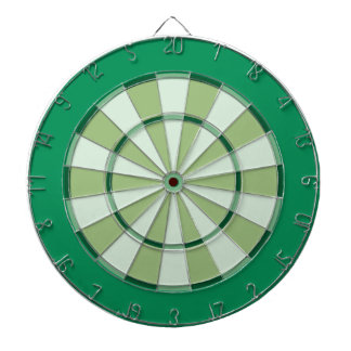 Colorful Dart Board in Green