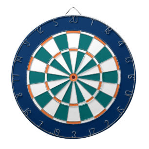 Colorful Dart Board in Miami colors