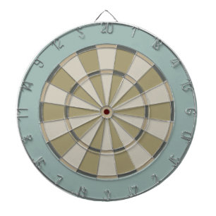 Colorful Dart Board in Muted Neutrals