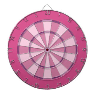 Colorful Dart Board in Pink