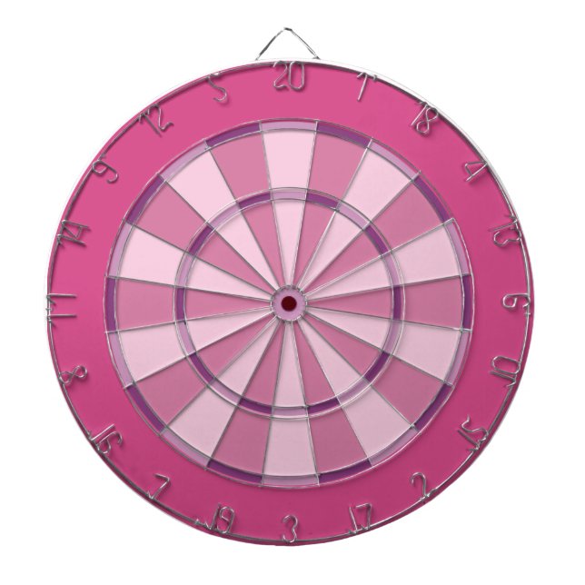 Colorful Dart Board in Pink (Front)