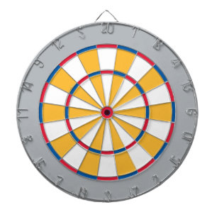 Colorful Dart Board in Pittsburgh colors