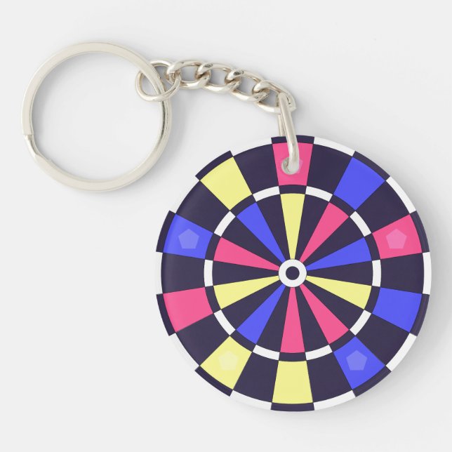 COLORFUL DART BOARD KEYCHAIN (Front)