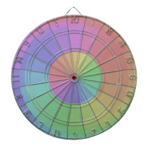 Colorful Dartboard Spectrum Rainbow Pastel