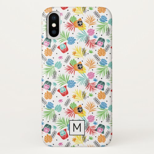 Colorful Darth Vader Tropical Floral Pattern iPhone X Case