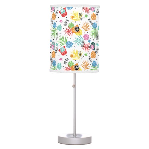 Colorful Darth Vader Tropical Floral Pattern Table Lamp