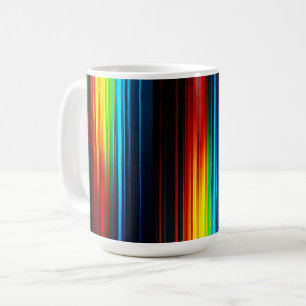 Colorful Data Glitch Art Coffee Mug