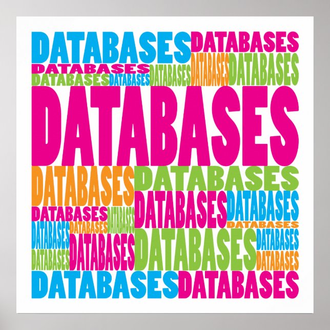 Colorful Databases Poster (Front)
