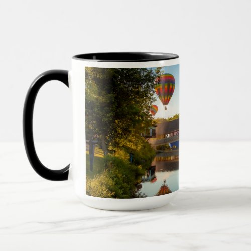 Colorful Dawn at Quechee Covered Bridge_mug Mug