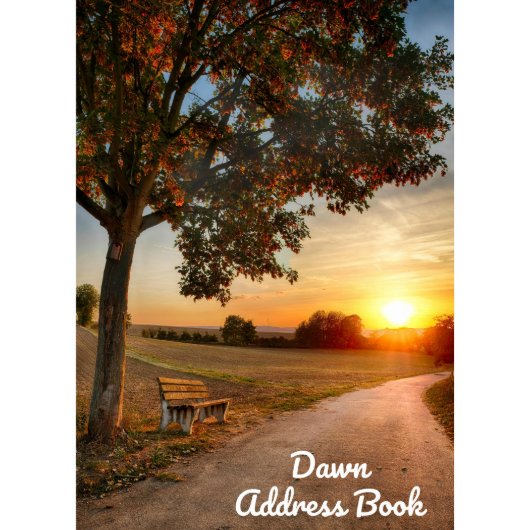 Colorful Dawn Web Address Book (Front)