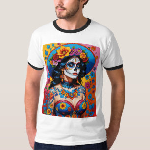 Colorful Day of the Dead Beauty Tee