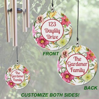 Colorful Daylilies Floral Design Personalized 
