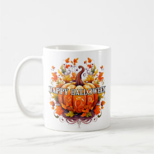 Colorful Decorative Autumn Halloween Pumpkin Coffee Mug