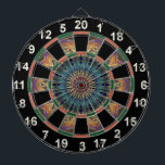 Colorful decorative ornamental abstract line art dart board<br><div class="desc">Colorful decorative ornamental abstract line art Dart Board game. with decorative ornamental abstract and geometric  line art  design of mandala.</div>