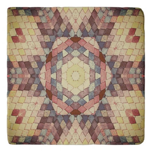Colorful Decorative Zellige Tile Grraphic Design Trivet