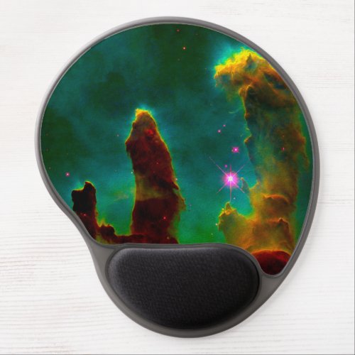 Colorful Deep Space Pillars Creation Gel Mouse Pad