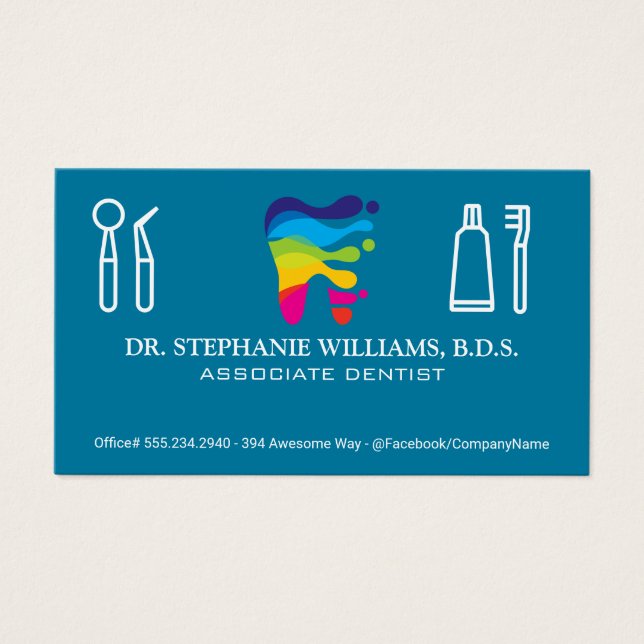 Colorful Dental Logo | Tools (Front)