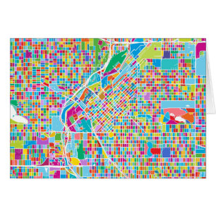 Colorful Denver Map