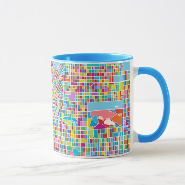Colorful Denver Map Mug (Right)