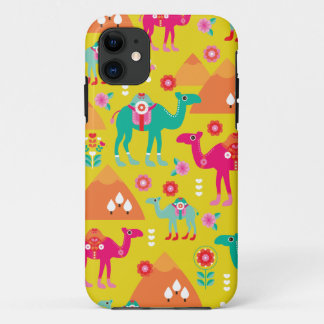 Colorful desert camel egypt peramide iPhone 11 case