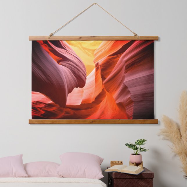 Colorful Desert Slot Canyon, Vs 2 Hanging Tapestry (Bedroom)