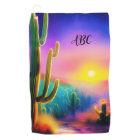 Colorful desert sunset monogram