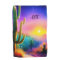 Colorful desert sunset monogram
