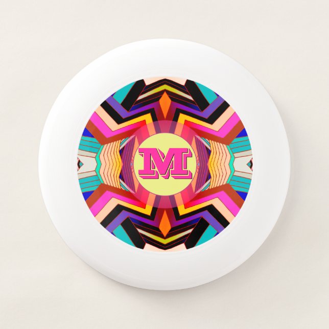 Colorful Design and Monogram Wham-O Frisbee (Front)