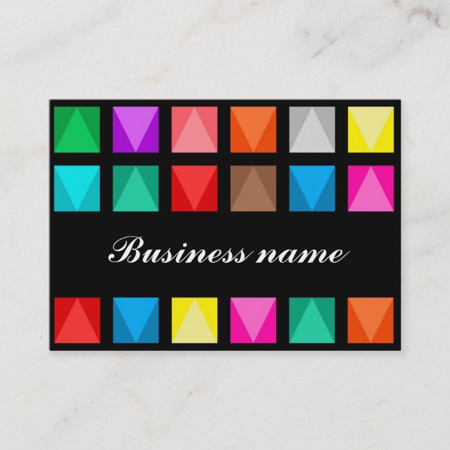 Colorful design business card (Front)