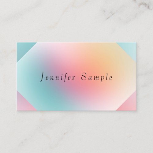 Colorful Design Elegant Professional Modern Templa Business Card