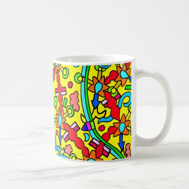 Colorful Design Mug by Tamara Diaz Art (Right)