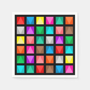 Colorful design napkins