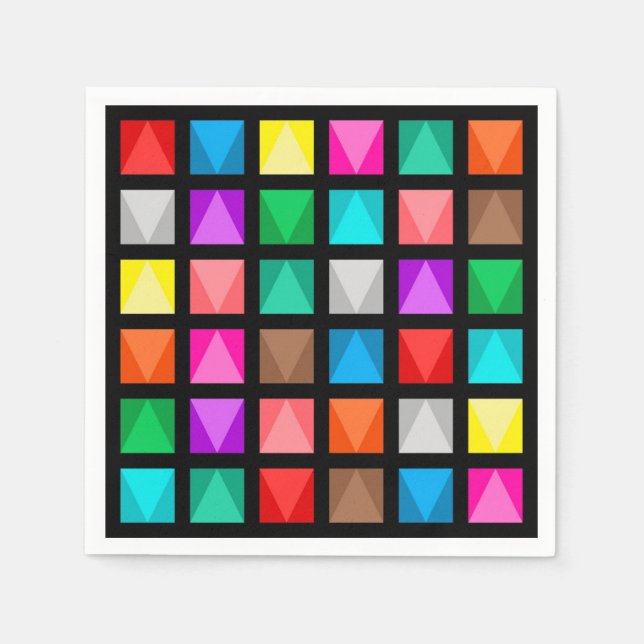 Colorful design napkins (Front)