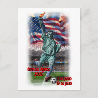 Colorful Design of Statue of Liberty on a  Holiday Postcard