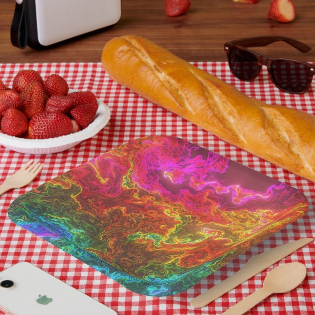 Colorful Design Paper Plates (Picnic)