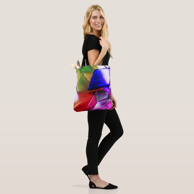 Colorful Design Tote Bag (On Model)