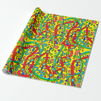 Colorful Design Wrapping Paper by Tamara Diaz Art