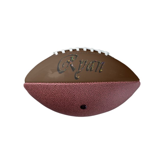Colorful Designed Ryan Name, Football (Rotated 270)