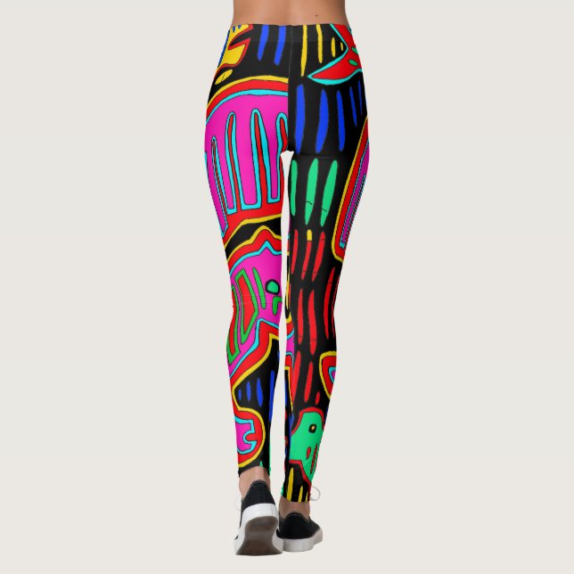 Colorful Designer Leggings (Back)