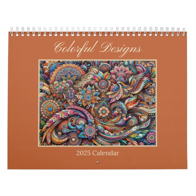 Colorful Designs  Abstract Art Calendar (Cover)