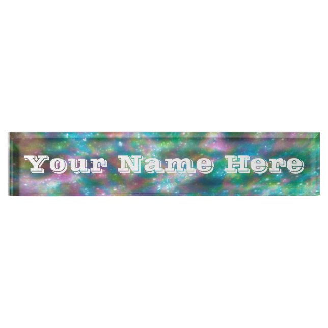 Colorful Desk Name Plate (Front)