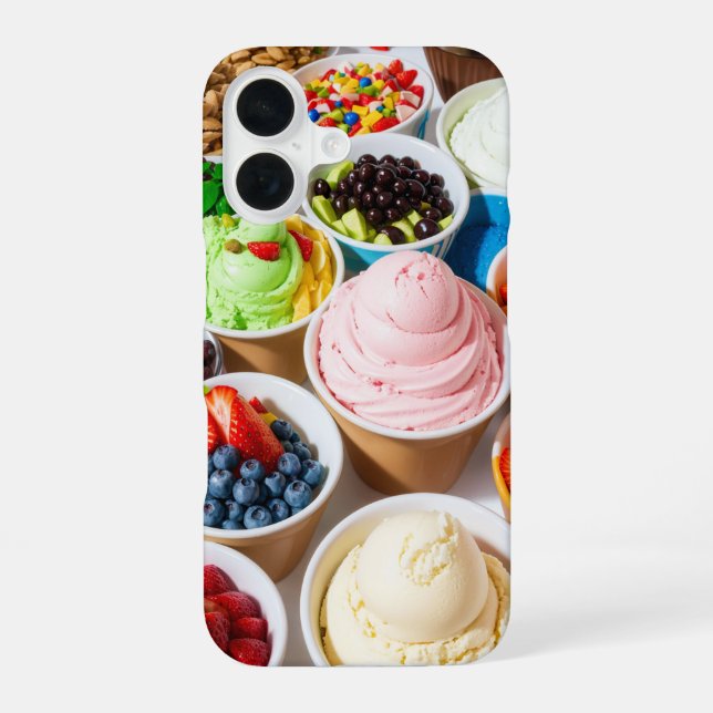 Colorful Dessert Bowls Phone Case (Back)