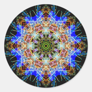 Colorful Detailed Mandala Classic Round Sticker