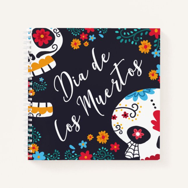 Colorful Dia de los Muertos | Notebook (Front)