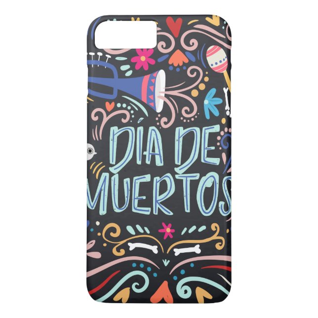 Colorful Dia de los Muertos | Phone Case (Back)