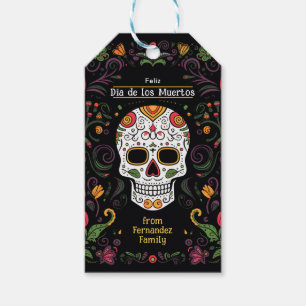 💀🎉 Colorful Día de Muertos Party Gift Tags