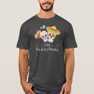 Colorful Dia de Muertos Party Shirt